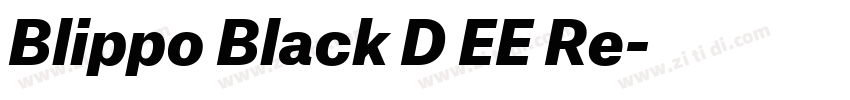 Blippo Black D EE Re字体转换